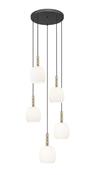 P0076-05G-P7AA CALVO Pendant Light MATT BLACK+GOLD