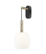 W0076-01Q-P7AA CALVO Wall Light MATT BLACK+GOLD