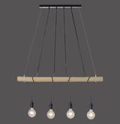 15505-18 TERO Pendant Light Wood/Black