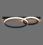 15615-78 TROOPER Ceiling Light Wood/Black