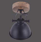 11981-18 SAMIA Ceiling Light Black/Wood