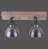 11982-77 SAMIA Ceiling Light STEEL/Wood