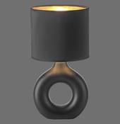 14193-18 CARARA Table Lamp Black/Gold