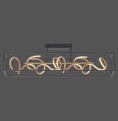 6473-18 SELINA Ceiling Light Black/Gold