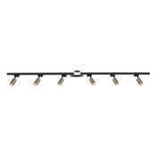 3022 Kit 6 Track Lighting BLACK/GOLD Single-Circuit