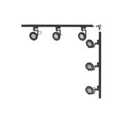 3579 Kit 20 Track Lighting BLACK Single-Circuit