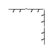 3581 Kit 21 Track Lighting BLACK Single-Circuit