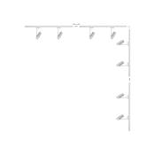 3587 Kit 23 Track Lighting WHITE Single-Circuit
