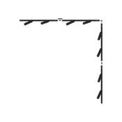 3588 Kit 24 Track Lighting BLACK Single-Circuit