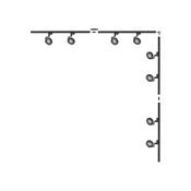 3590 Kit 25 Track Lighting BLACK Single-Circuit
