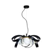 1139 Pendant Light NELA FLAT 65CM BLACK-Gold/BLACK-GOLD