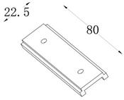 10049 External Power Feed for Magnetic Track BLACK