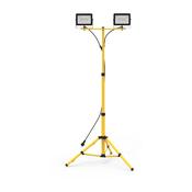 LED Floodlight on Stand Bobby 2x50W 4000K (EKNS0455)