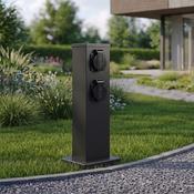 Garden Post Electric 40cm 2 Sockets Schuko 16A (EKO0432)