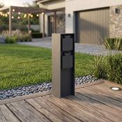 Garden Post Electric Slim 23cm 2 Schuko Sockets 16A (EKO2901)