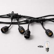 String Lights 10 m with Filament Bulbs 10x1,5W (EKO6925)