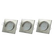 Set Square Recessed Spotlights 3x5W GU10 (EKZ2697)