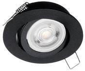 Recessed Spotlight Round Adjustable IP20 Black (EKZ343)