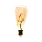 LED Filament Bulb 6W ST64 E27 2700K Amber (EKZF8017)