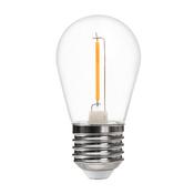 LED Filament Bulb 1W ST45 E27 2700K Plastic (EKZF9139)