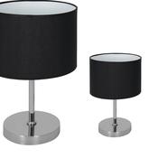 Lamp Table CASINO BLACK/CHROME 1xE27 (ML6381)