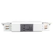 Track Light Connector White 3-Circuit Type: Straight (ML7083)