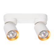 Ceiling Light Andy 2xGU10 White + Gold (ML9934)