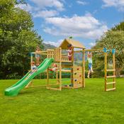 TP Toys Skywood Wooden Tower Climbing Frame with Super Wavy Slide, Sky Deck, Monkey Bars &amp; Skyline with Rapide Swing Seat (COLLECTION OR DUBLIN DELIVERY ONLY) - PRE-ORDER BY JUNE 14TH FOR DELIVERY END OF JUNE image
