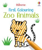Usborne First Colouring: Zoo Animals image