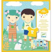Djeco Repositionable Stickers: Clothes (18months)