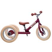 TRYBIKE 2-IN-1 STEEL TRIKE &amp; BALANCE BIKE (Matt Vintage Red)