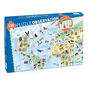 Djeco Puzzle Observation: Animals Of The World