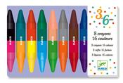 Djeco 8 Twin Crayons (3-6yrs)