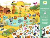 Djeco Rub-On Transfers: Savannah, Desert &amp; North Pole