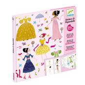 Djeco Stickers &amp; Paperdolls: Dresses of the 4 seasons (5-8yrs)