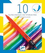Djeco Felt Brushes: 10 Pop Colours