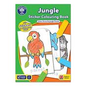 Jungle Sticker Colouring Book