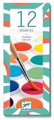 Djeco Gouache Paints: 12 Classic Colours (4+yrs) image