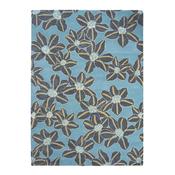 Floral Light Blue Rug- Various Sizes Available image