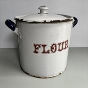 Enamel Flour Bin