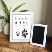 Our Family Prints – Finger &amp; Paw Print Frame Kit