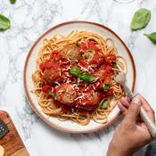 Lean Turkey Spaghetti Meatball