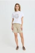 Pulz Ciliane Shorts White Pepper image