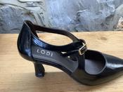 Lodi L11 Black Court Shoes
