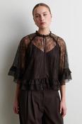 Second Female Sybell Lace Ruffle Blouse Demitasse image
