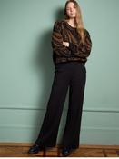 Surkana Black Wide-Leg Trousers