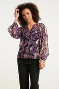 Smashed Lemon Purple Paisley Blouse image