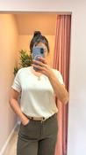 Pia B Cream V Neck Top image