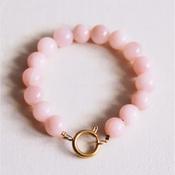 Natural Stone Necklace Fuchsia image