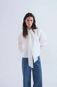 Compania Fantastica White Bow Shirt